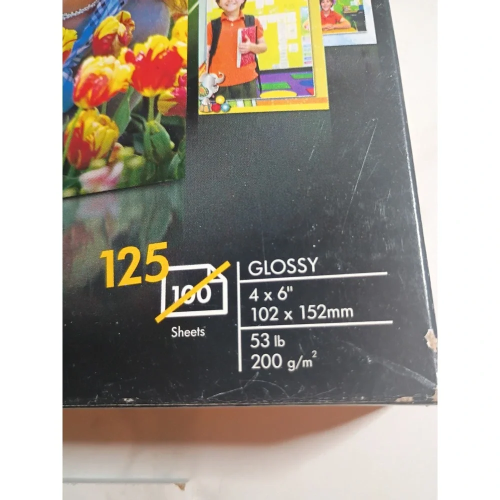 HP Everyday Photo Paper Glossy 4x6 125 Sheets Inkjet Printer SF776A